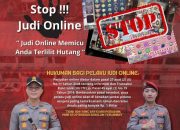 Polres Bitung Sosialisasi Larangan Judi Online