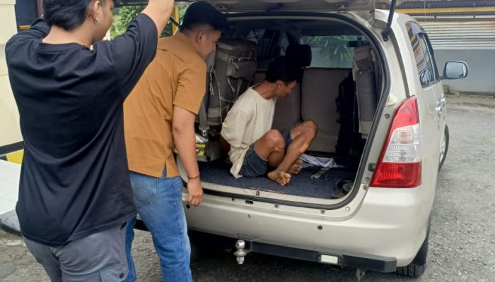 Tegah C4bu7i Ponakan sendiri, Tim Resmob Polres Bitung Amankan SR
