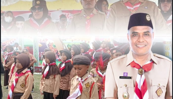 Hut Pramuka Ke 63, Gustamin Lawani Utus Pelajar SDN 4 Anggrek Ikut Kemah Pramuka Kecamatan Anggrek