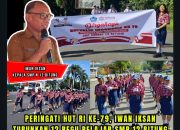 Peringati HUT RI ke-79, Iwan Iksan Turunkan 12 Regu Pelajar SMP 12 Bitung Ikuti Lomba Gerak Jalan