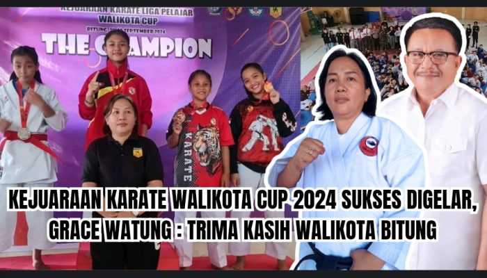 Kejuaraan karate Walikota Cup 2024 sukses digelar, Grace Watung : Trima Kasih Walikota Bitung