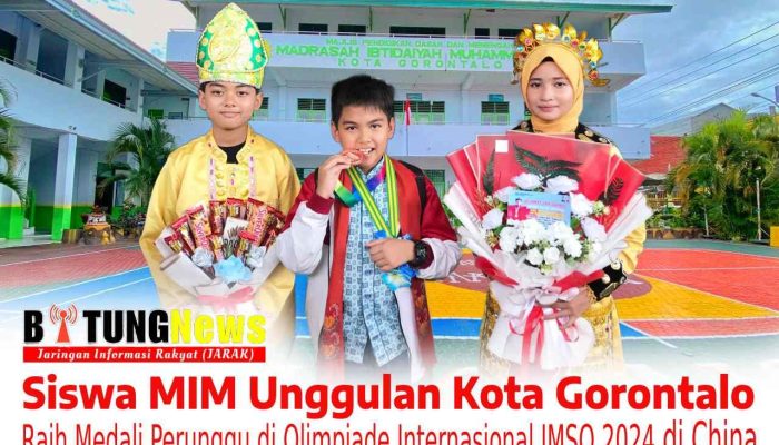 Siswa MIM Unggulan Kota Gorontalo Raih Medali Perunggu di Olimpiade Internasional IMSO 2024 di China