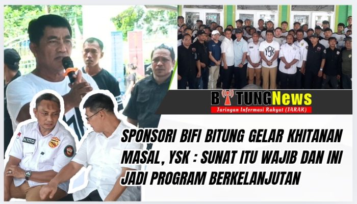 Sponsori BIFI Bitung Gelar khitanan Masal, YSK : Sunat itu Wajib dan ini jadi Program Berkelanjutan
