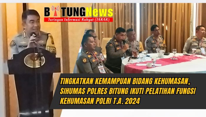 Tingkatkan kemampuan bidang Kehumasan, Sihumas Polres Bitung ikuti Pelatihan Fungsi Kehumasan Polri T.A. 2024
