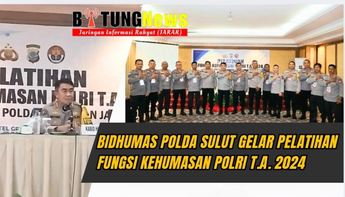 Tingkatan Fungsi Kehumasan, Bidhumas Polda Sulut Gelar Pelatihan Polri T.A. 2024