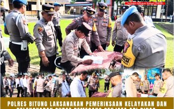 Polres Bitung laksanakan pemeriksaan kelayakan dan kelengkapan surat pemegang senjata Api dinas