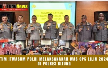 Kapolres Bitung Terima kunjungan Tim Itwasum Polri