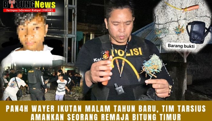 Pan4h Wayer Ikutan Malam Tahun Baru, Tim Tarsius Amankan Seorang Remaja Bitung Timur