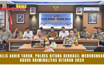 Rilis Akhir Tahun, Polres Bitung berhasil menurunkan kasus kriminalitas ditahun 2024