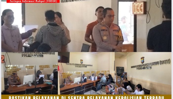 Kapolres Bitung AKBP Albert Zai Cek Langsung Pelayanan SPKT