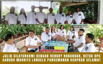 Jalin Silaturahmi dengan Hengky Honandar, Ketua DPC Garuda Maurits Langelo Pangemanan ucapkan selamat