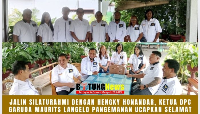 Jalin Silaturahmi dengan Hengky Honandar, Ketua DPC Garuda Maurits Langelo Pangemanan ucapkan selamat