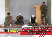 Danramil Kwandang Pimpin Peringatan Isra Mi’raj 1446 H di Kodim 1314/Gorut
