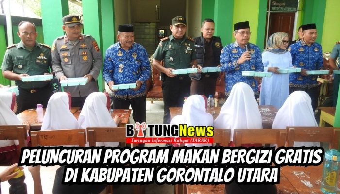 Peluncuran Program Makan Bergizi Gratis di Kabupaten Gorontalo Utara