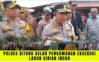 Polres Bitung Gelar Pengamanan Eksekusi Lahan Girian Indah