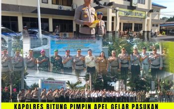 Kapolres Bitung Pimpin Apel Gelar Pasukan Operasi Keselamatan Samrat 2025