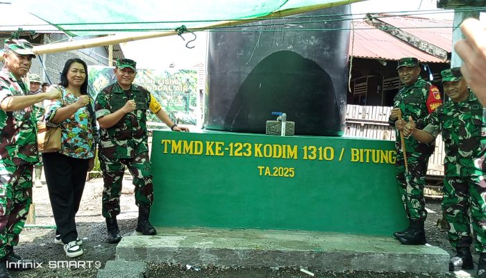 Tim Wasev Kodam XIII/Merdeka Tinjau Langsung Program Manunggal Air di Kelurahan Tandurusa