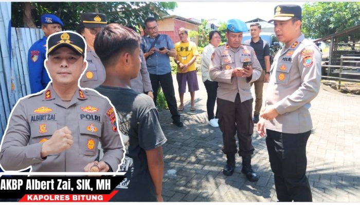 DiTengah Derasnya Hidup, Pertemuan Mengharukan Kapolres Bitung Dan Bocah 13 Tahun