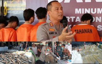 Langkah Nyata untuk Kota Aman : Polres Bitung Musnahkan Miras dan Knalpot Brong, Ungkap Kasus Sajam