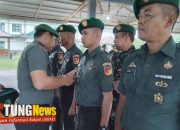 Kodim 1314/Gorut Gelar Upacara Kenaikan Pangkat dan Purna Tugas Personel