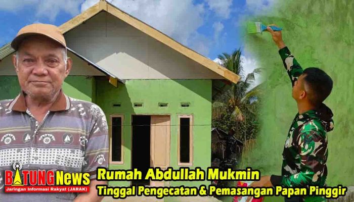 Rumah Abdullah Mukmin Tinggal Pengecatan dan Pemasangan Papan Pinggir