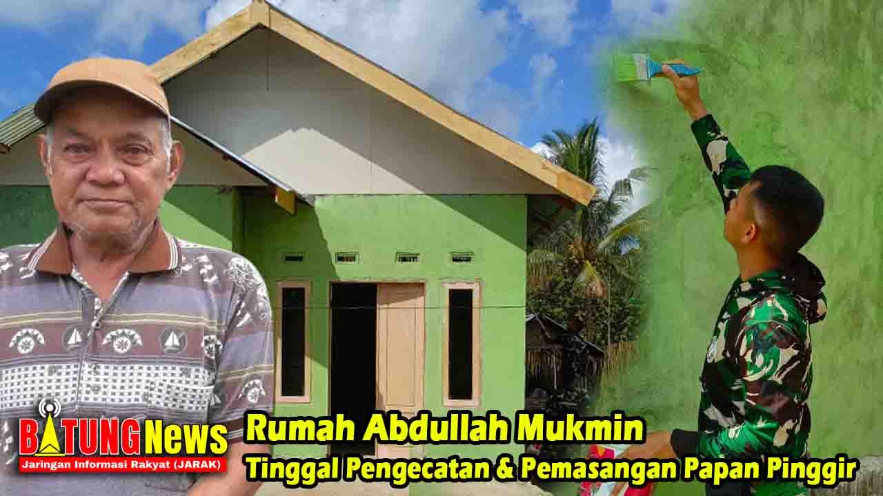 Rumah Abdullah Mukmin RTLH TMMD ke 124 Kodim 1314/Gorontalo Utara