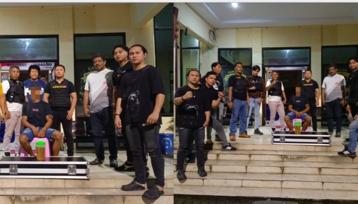 Polres Bitung Hentikan Pesta Ulang Tahun Tanpa Izin, Miras dan Alat Musik Diamankan