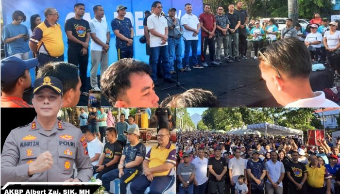 Kapolres Bitung Hadiri CFD dan Jalan Sehat: Komitmen Bangun Kota Sehat, Aman, dan Humanis