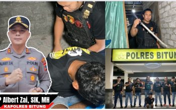 Polres Bitung Tegas: Pelaku KDRT Bersenjata Samurai Terancam Pasal Berlapis
