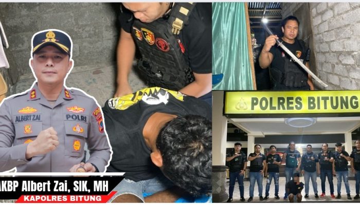 Polres Bitung Tegas: Pelaku KDRT Bersenjata Samurai Terancam Pasal Berlapis