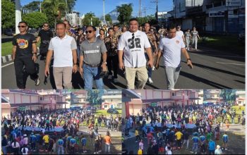 Jalan Sehat Wali Kota Bitung dan Forkopimda: Serukan Gaya Hidup Sehat, Hidupkan Ekonomi Rakyat