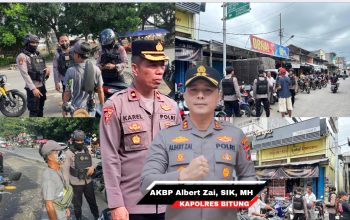 Polres Bitung Tertibkan Parkir Liar di Girian, Juru Parkir Diberi Pembinaan dan Edukasi