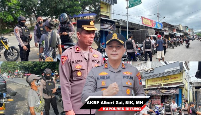 Polres Bitung Tertibkan Parkir Liar di Girian, Juru Parkir Diberi Pembinaan dan Edukasi