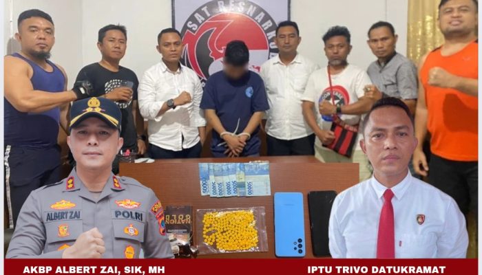 Polres Bitung Tangkap Residivis Pengedar Obat Keras Jenis Hexymer, Ratusan Butir Disita