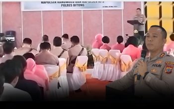 Ditengah Sambutan Azan Berkumandang, Kapolres Bitung Diam Sejenak : Tunjukkan Jalan Damai Dalam Perbedaan