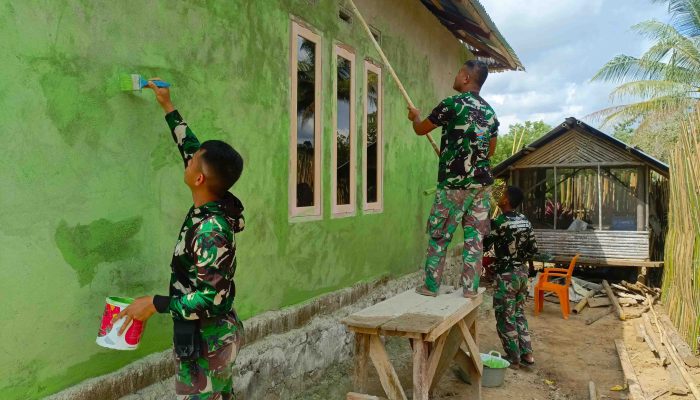 Rumah Abdullah Mukmin RTLH TMMD ke 124 Kodim 1314/Gorontalo Utara