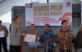 Polres Bitung Salurkan 300 Paket Bansos, Wujud Nyata Kepedulian Polri kepada Masyarakat