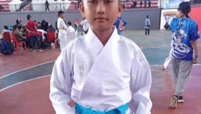 Vallery Mangeke, Karateka Cilik Bitung Juara O2SN dan Wakili Kota di Tingkat Provinsi
