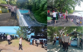 Polres Bitung Kerahkan Puluhan Personel Amankan Destinasi Wisata Saat Libur Panjang