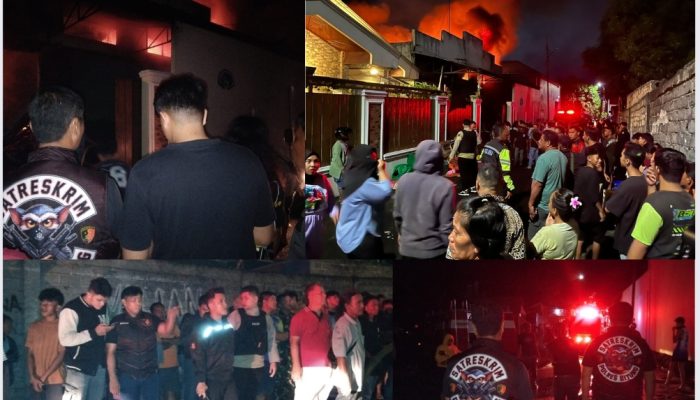 Gudang Sembako Dilalap Sijago Merah, Polres Bitung Terjunkan Tim Inafis