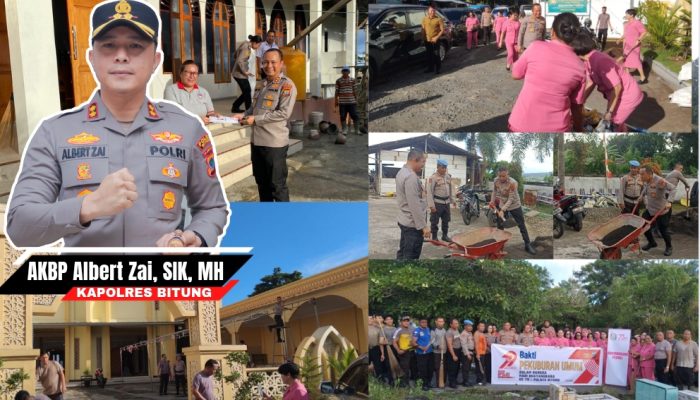 Maknai HUT Bhayangkara ke-79, Kapolres Bitung Pimpin Bakti Religi