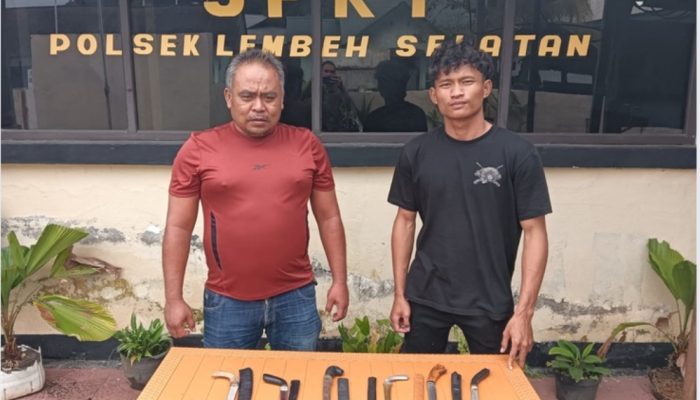 Polsek Lembeh Selatan Sita Enam Sajam Saat Operasi di Pesta Pernikahan