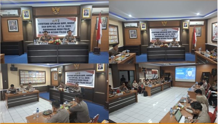 Polres Bitung Jadi Tuan Rumah Asistensi Nasional Aplikasi SIPP, SISDM, dan SIPK oleh SSDM Polri