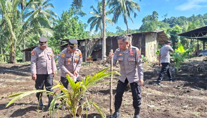 Polres Bitung Gerakkan Penanaman Jagung di Lahan Tidur, Dukung Ketahanan Pangan Nasional
