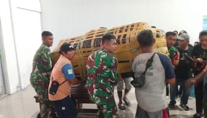 Kodam XIII/Merdeka Kawal Pemulangan Jenazah Korban KM Barcelona V ke Kepulauan Talaud