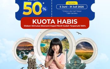 Kuota Diskon Tiket 50 Persen Terpenuhi, Pelni Kembali Berlakukan Harga Normal