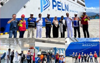 Deputi BUMN Bidang Infrastruktur dan Logistik Tinjau Langsung Kapal KM Nggapulu di Pelabuhan Bitung