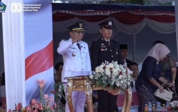 Momentum Kemerdekaan: Randito Maringka Jadi Inspektur Upacara Penurunan Bendera di Bitung