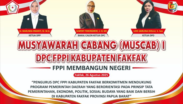 Sumiyati Temongmere Terpilih Pimpin FPPI Fakfak: Dorong Peran Strategis Perempuan dalam Pembangunan Daerah