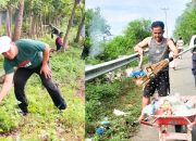 Pemerintah Desa Lamu Gelar Kerja Bakti Sambut Rute Fun Run